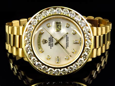 solid gold rolex with diamonds